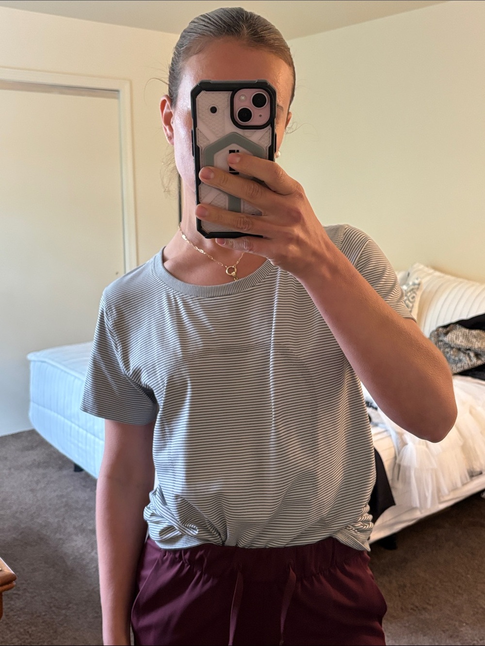 Lululemon striped t shirt super soft and stretchy